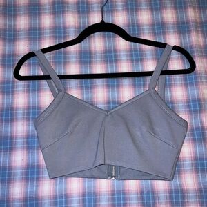Stylish Baby Blue Crop Top